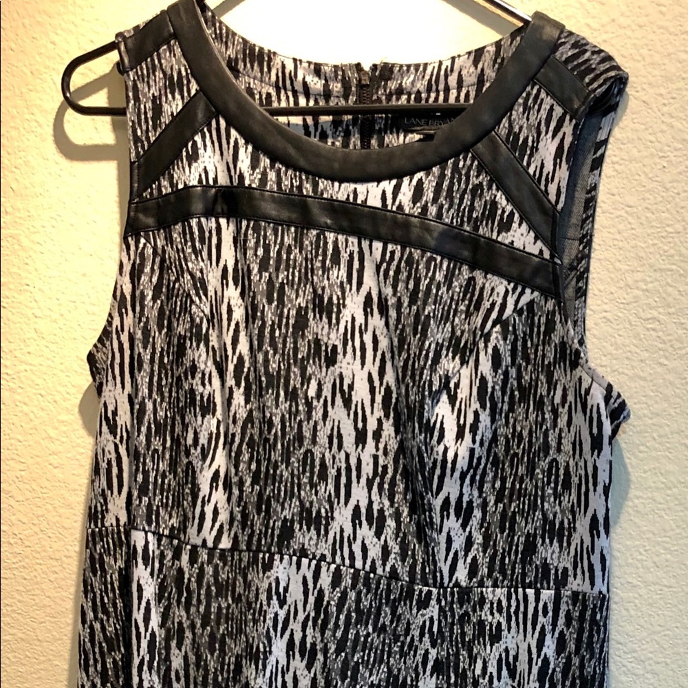 black and white leopard print dress sz14